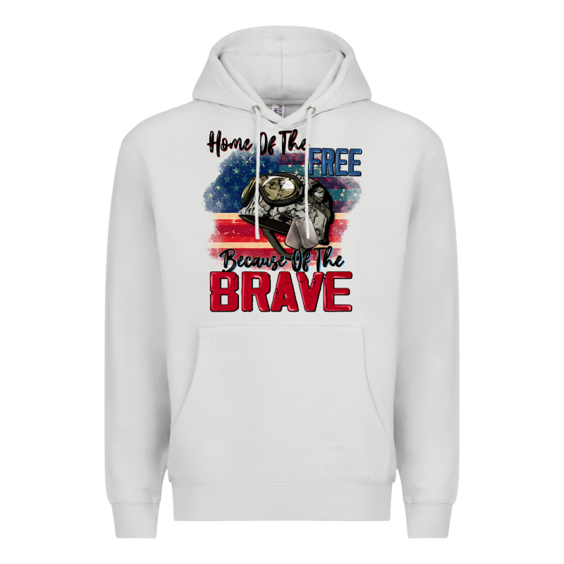 Home Of The Free Because Of The Brave 4th Of July Premium Hoodie by CowGirlArtShop | Teevron
