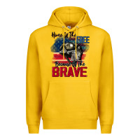 Lemon Home of the free because of the brave 4th of july Premium Hoodie - CowGirlArtShop