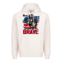 Home Of The Free Because Of The Brave 4th Of July Premium Hoodie | Teevron