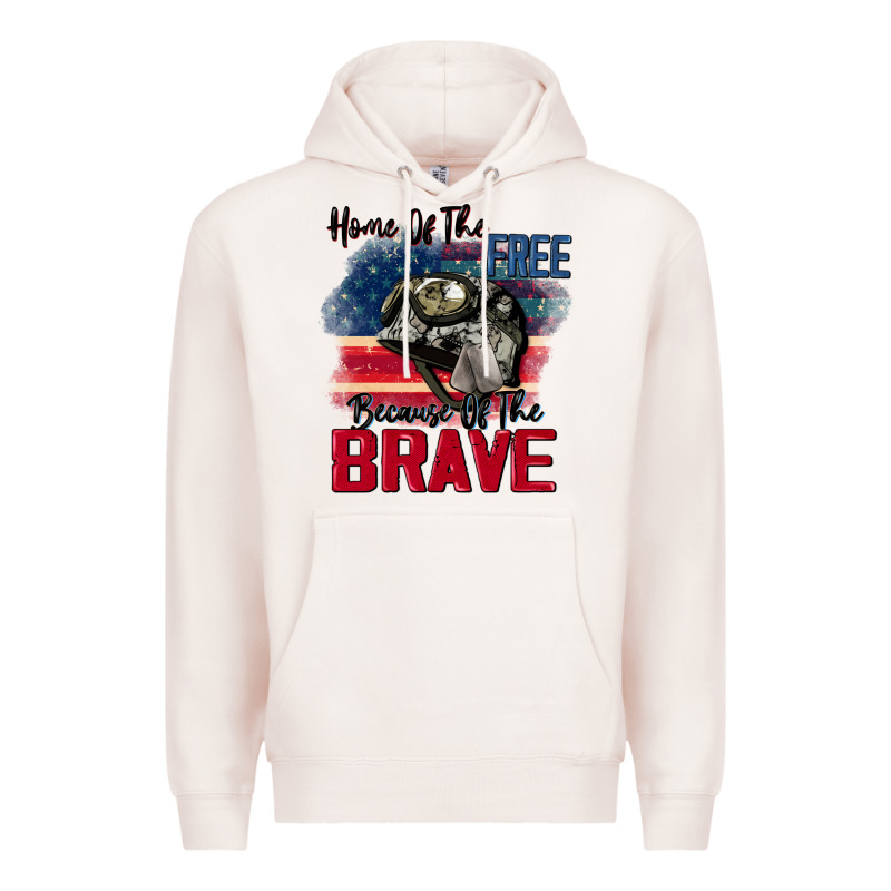 Home Of The Free Because Of The Brave 4th Of July Premium Hoodie by CowGirlArtShop | Teevron