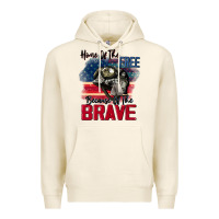 Tofu Home of the free because of the brave 4th of july Premium Hoodie - CowGirlArtShop