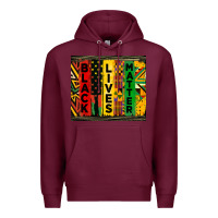 Burgundy black lives matter tumbler Premium Hoodie - HRA Design Shop