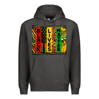 Charcoal Heather black lives matter tumbler Premium Hoodie - HRA Design Shop