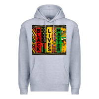 Heather Grey black lives matter tumbler Premium Hoodie - HRA Design Shop
