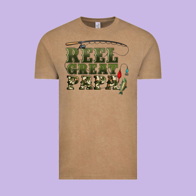 Reel Great Papa Vintage Tee Designed By Artiststas