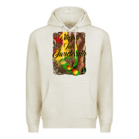 Oatmeal Heather steppin'  into juneteenth Premium Hoodie - HRA Design Shop