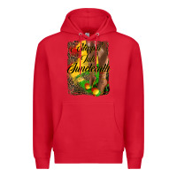 Red steppin'  into juneteenth Premium Hoodie - HRA Design Shop