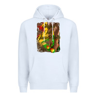 White steppin'  into juneteenth Premium Hoodie - HRA Design Shop