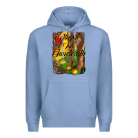 Colony Blue steppin'  into juneteenth Premium Hoodie - HRA Design Shop