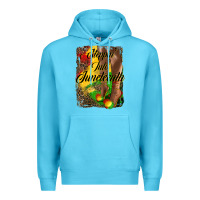 Ocean Blue steppin'  into juneteenth Premium Hoodie - HRA Design Shop