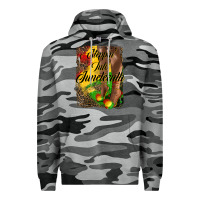 Slate Camo steppin'  into juneteenth Premium Hoodie - HRA Design Shop