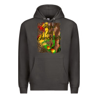 Smoke steppin'  into juneteenth Premium Hoodie - HRA Design Shop