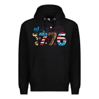 Black Est. 1776 Premium Hoodie - Neo Western