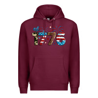 Burgundy Est. 1776 Premium Hoodie - Neo Western