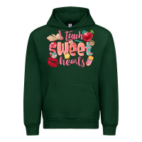 Foreset Green i teach sweet hearts valentine's day teacher Urban Hoodie - FaDigitalArtStudio