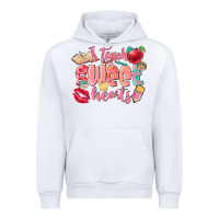 White i teach sweet hearts valentine's day teacher Urban Hoodie - FaDigitalArtStudio