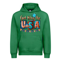 Emerald God bless the USA 4th of july Urban Hoodie - CowGirlArtShop