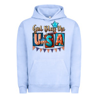 Pigment Grape Ice God bless the USA 4th of july Urban Hoodie - CowGirlArtShop