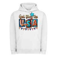 Pigment Lunar Rock God bless the USA 4th of july Urban Hoodie - CowGirlArtShop