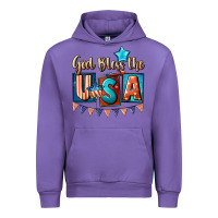 Tulip God bless the USA 4th of july Urban Hoodie - CowGirlArtShop