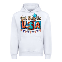 White God bless the USA 4th of july Urban Hoodie - CowGirlArtShop