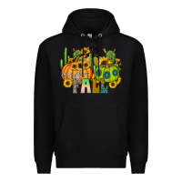 Black hello fall Premium Hoodie - CowhideDigitalArt
