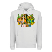 Dove Grey hello fall Premium Hoodie - CowhideDigitalArt