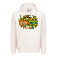 Pale Pink hello fall Premium Hoodie - CowhideDigitalArt