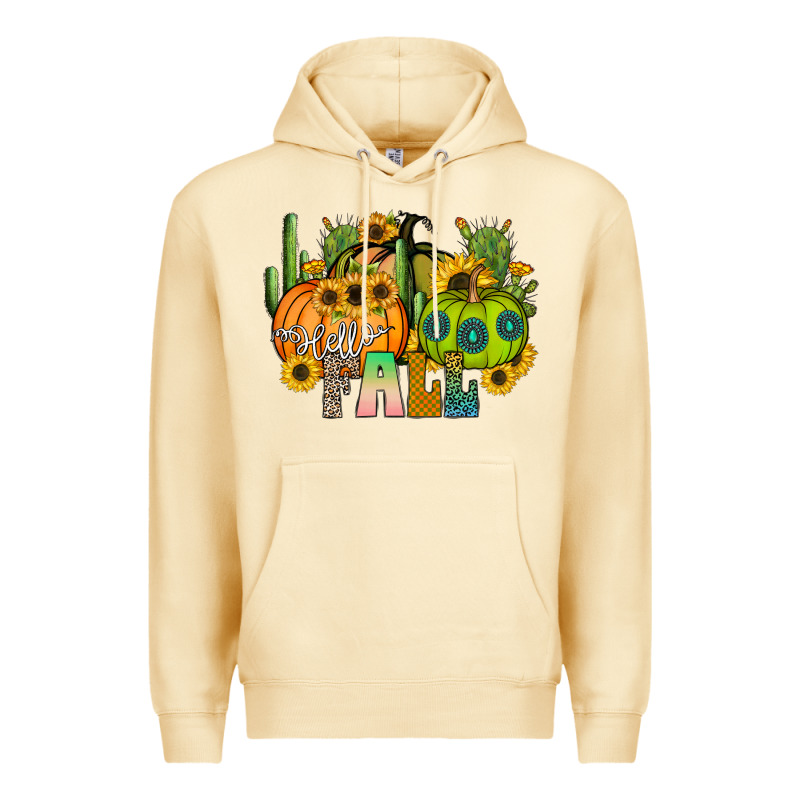 Hello Fall Premium Hoodie by CowhideDigitalArt | Teevron