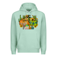 Seafoam hello fall Premium Hoodie - CowhideDigitalArt
