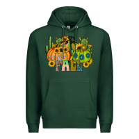 Sports Green hello fall Premium Hoodie - CowhideDigitalArt