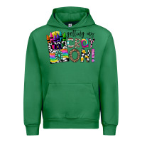Emerald getting my cray on Urban Hoodie - CowhideDigitalArt