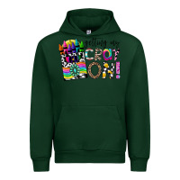 Forest Green getting my cray on Urban Hoodie - CowhideDigitalArt