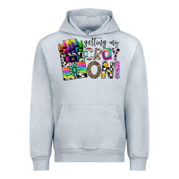 Heather Grey getting my cray on Urban Hoodie - CowhideDigitalArt