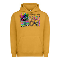 Pigment Peanut Butter getting my cray on Urban Hoodie - CowhideDigitalArt