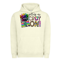 Pigment Pistachio getting my cray on Urban Hoodie - CowhideDigitalArt