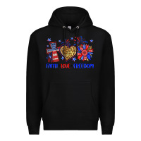Black faith love freedom Premium Hoodie - Neo Western