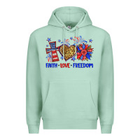 Seafoam faith love freedom Premium Hoodie - Neo Western