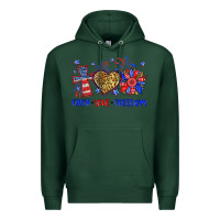 Sports Green faith love freedom Premium Hoodie - Neo Western