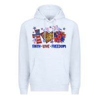 White faith love freedom Premium Hoodie - Neo Western