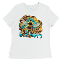White bee happy Ladies Tee - Artiststas