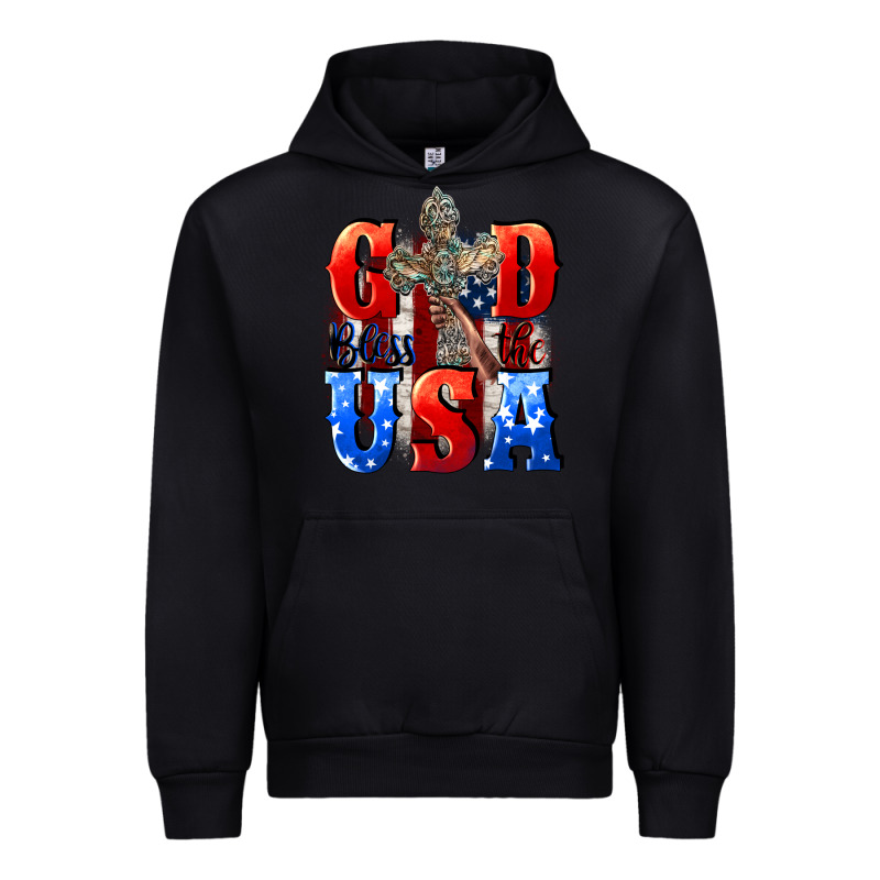 God Bless The Usa  4th Of July Urban Hoodie by CowGirlArtShop | Teevron