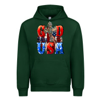 Forest Green God bless the USA  4th of july Urban Hoodie - CowGirlArtShop