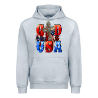 Heather Grey God bless the USA  4th of july Urban Hoodie - CowGirlArtShop