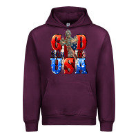 Mauve Wine God bless the USA  4th of july Urban Hoodie - CowGirlArtShop
