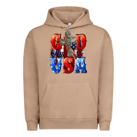Pigment Burro God bless the USA  4th of july Urban Hoodie - CowGirlArtShop
