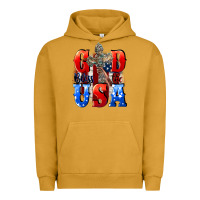 Pigment Peanut Butter God bless the USA  4th of july Urban Hoodie - CowGirlArtShop