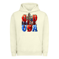 Pigment Pistachio God bless the USA  4th of july Urban Hoodie - CowGirlArtShop
