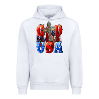 White God bless the USA  4th of july Urban Hoodie - CowGirlArtShop