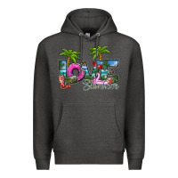 Charcoal Heather love summer Premium Hoodie - SublimationCraftShop